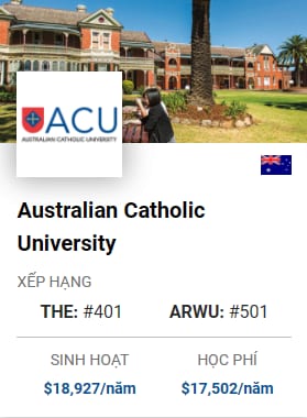 Du Học Úc: Australian Catholic University